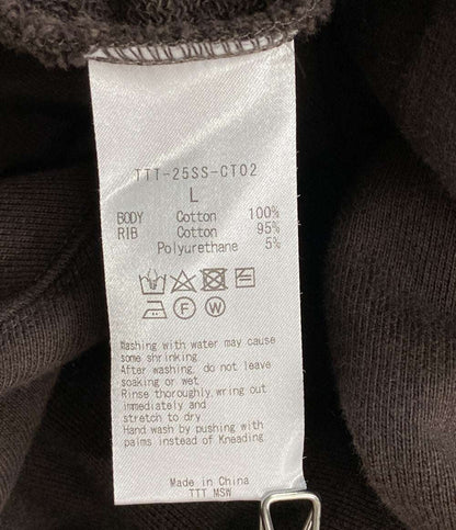 TTT MSW ティーモダンストリートウエア パーカー LOGO HOODIE BROWN メンズ SIZE L