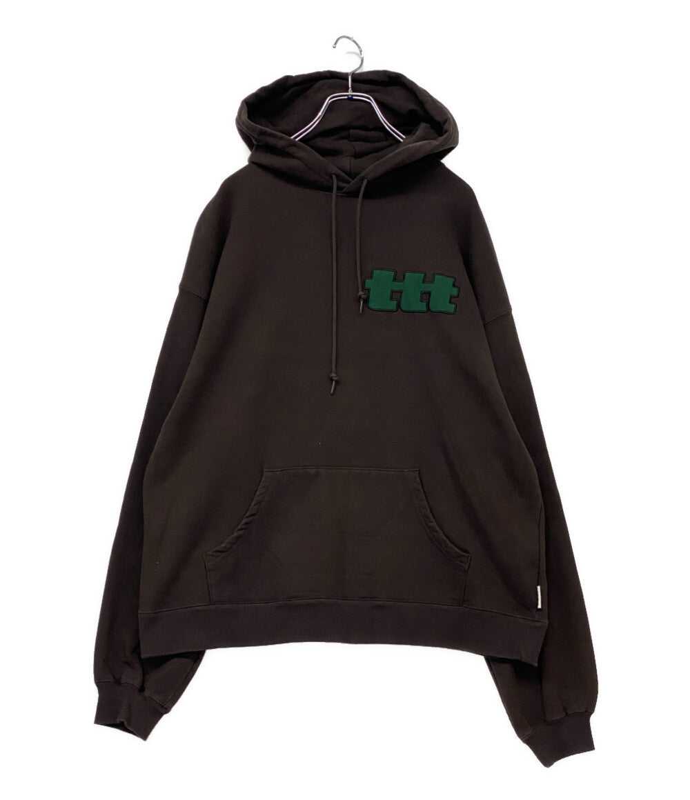 TTT MSW ティーモダンストリートウエア パーカー LOGO HOODIE BROWN メンズ SIZE L