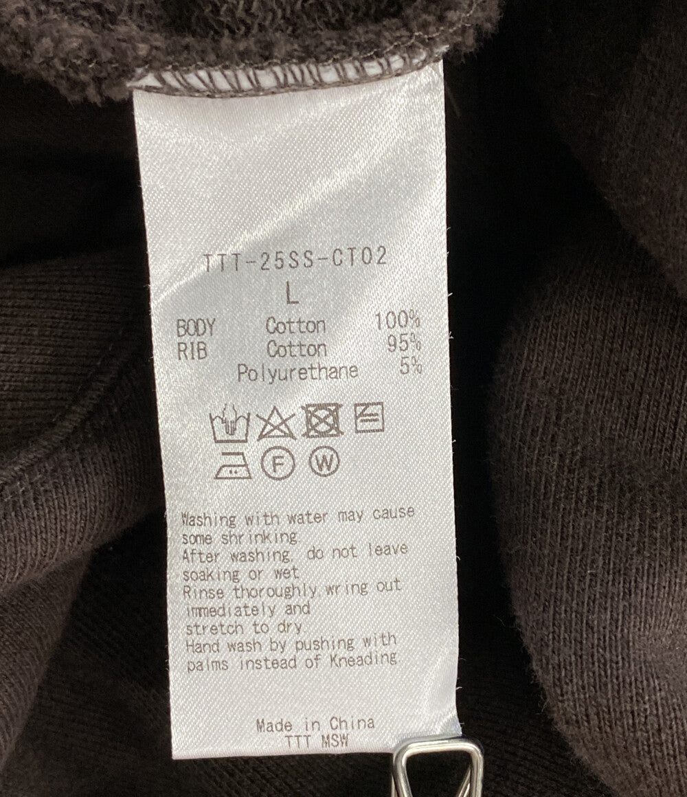 TTT MSW ティーモダンストリートウエア パーカー LOGO HOODIE BROWN メンズ SIZE L