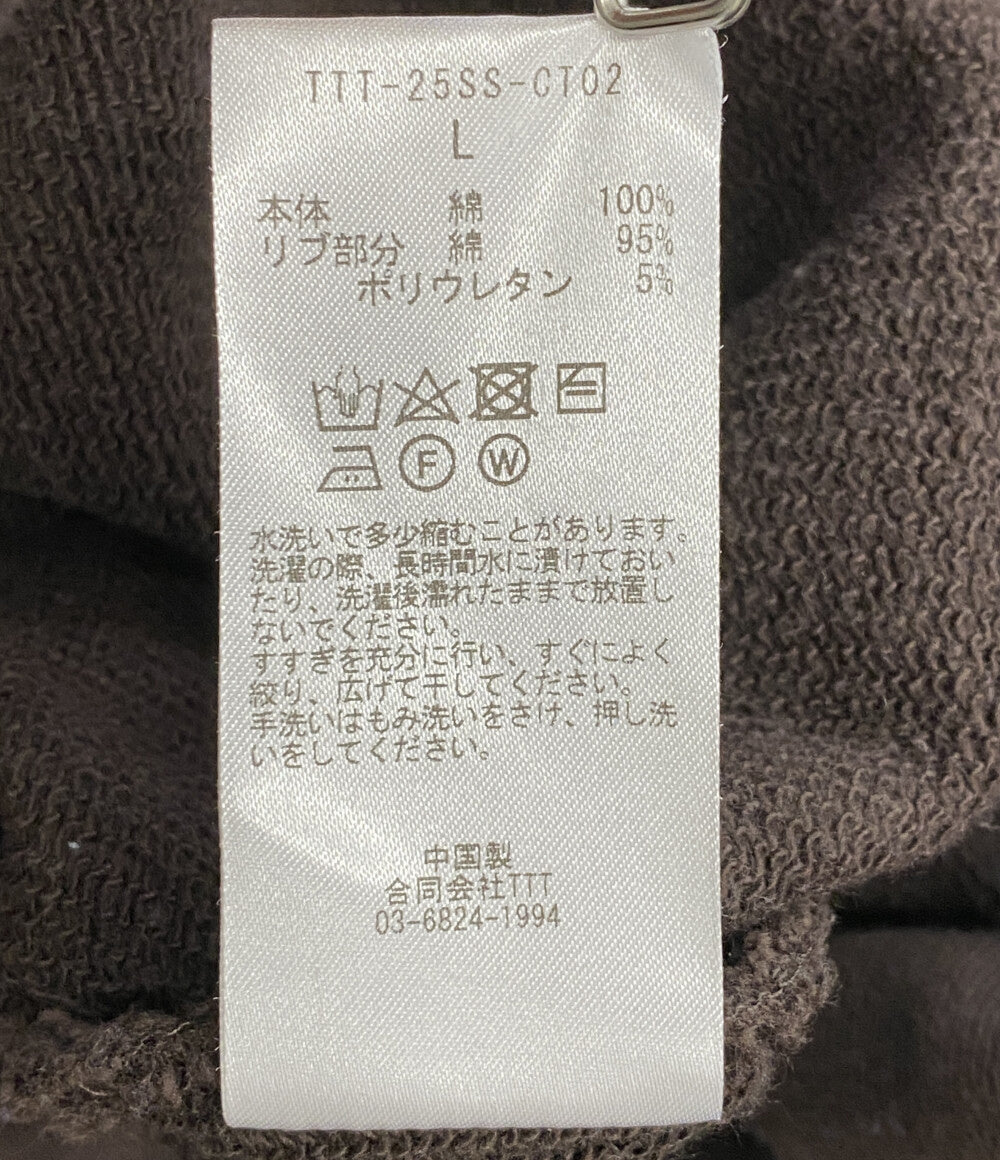 TTT MSW ティーモダンストリートウエア パーカー LOGO HOODIE BROWN メンズ SIZE L