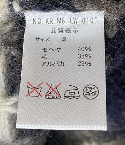 美品 BATONER バトナ― ニット モヘヤ ノルディック メンズ SIZE 2