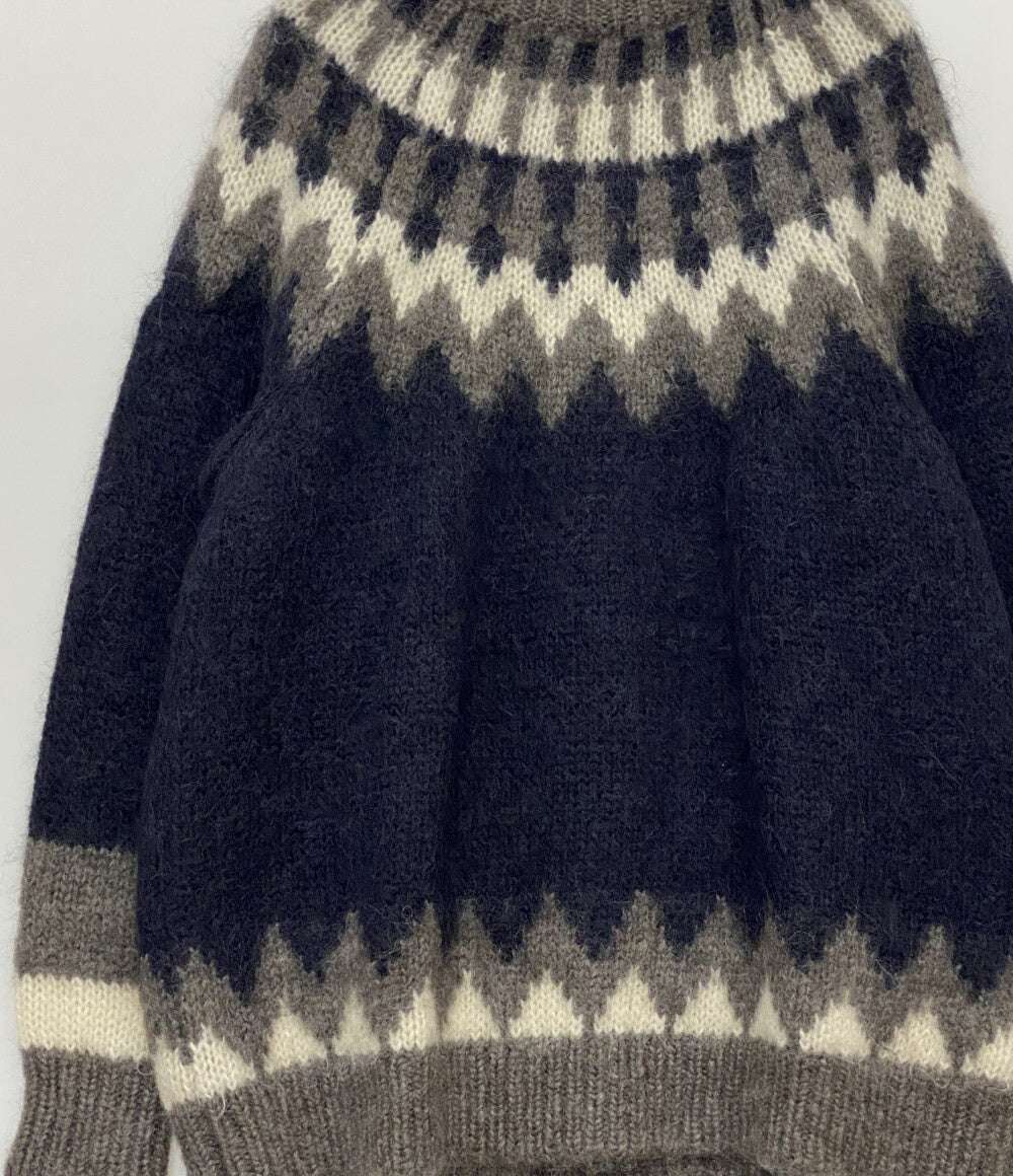 美品 BATONER バトナ― ニット モヘヤ ノルディック メンズ SIZE 2