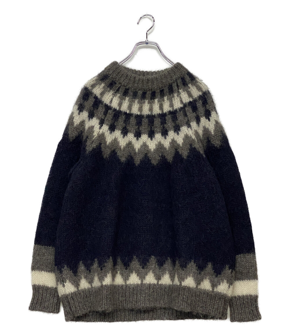 美品 BATONER バトナ― ニット モヘヤ ノルディック メンズ SIZE 2