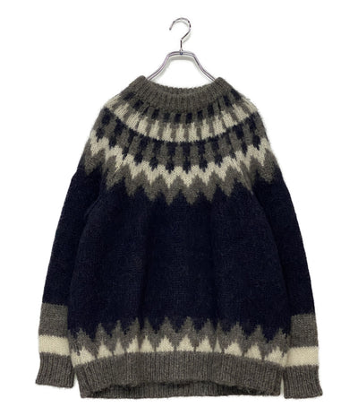 美品 BATONER バトナ― ニット モヘヤ ノルディック メンズ SIZE 2
