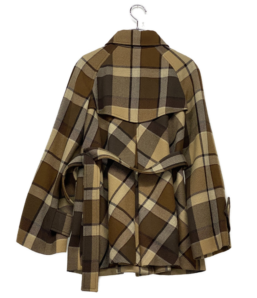 OLD ENGLAND ベルテットハーフコート レディース SIZE 36 オールドイングランド