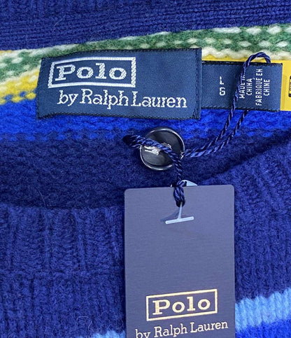 美品 POLO RALPH LAUREN ニット VOYAGER ストライプ メンズ SIZE L ポロ・ラルフローレン