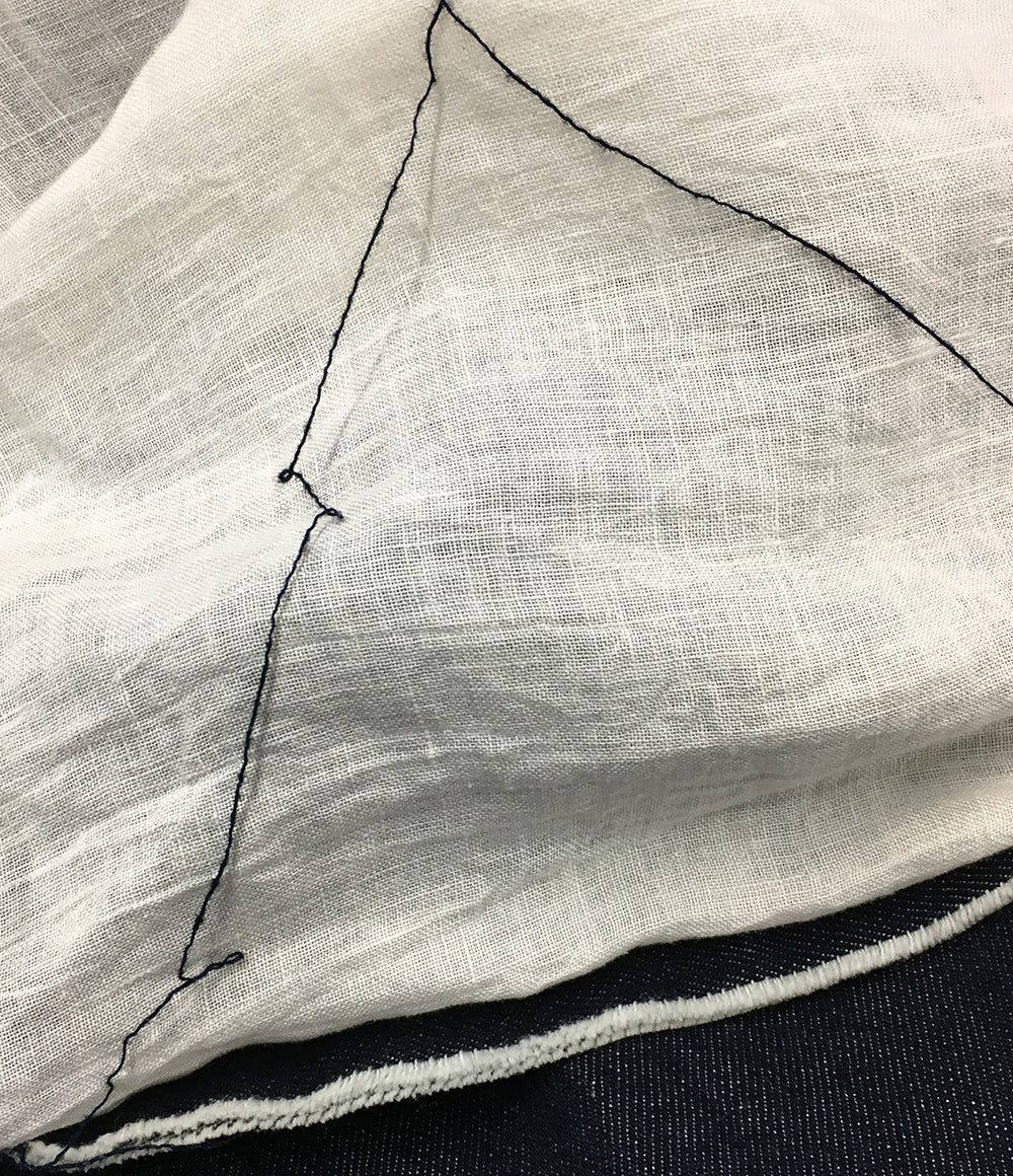 Y's サロペット デニム リネン切替し レディース SIZE 1 ワイズ