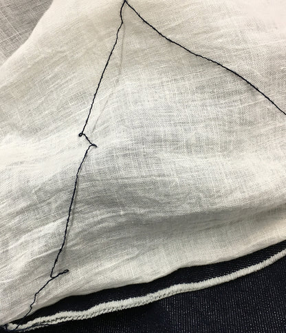 Y's サロペット デニム リネン切替し レディース SIZE 1 ワイズ