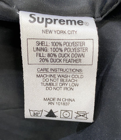 Supreme ダウンジャケット 18AW ロゴ刺繍 メンズ SIZE M シュプリーム