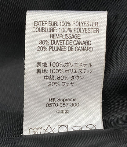 Supreme ダウンジャケット 18AW ロゴ刺繍 メンズ SIZE M シュプリーム