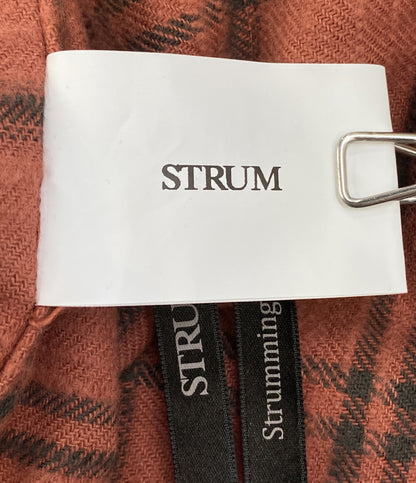 美品 STRUM ストラム 長袖シャツ ヴィンテージ起毛チェックツイルシャツ STC188-01 メンズ SIZE 4