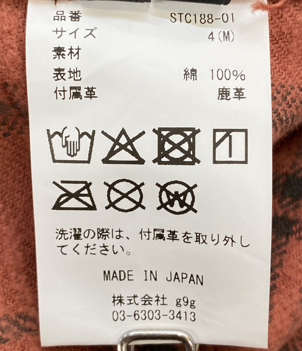 美品 STRUM ストラム 長袖シャツ ヴィンテージ起毛チェックツイルシャツ STC188-01 メンズ SIZE 4