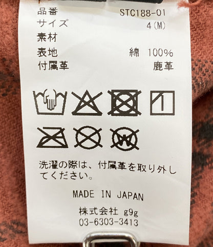 美品 STRUM ストラム 長袖シャツ ヴィンテージ起毛チェックツイルシャツ STC188-01 メンズ SIZE 4