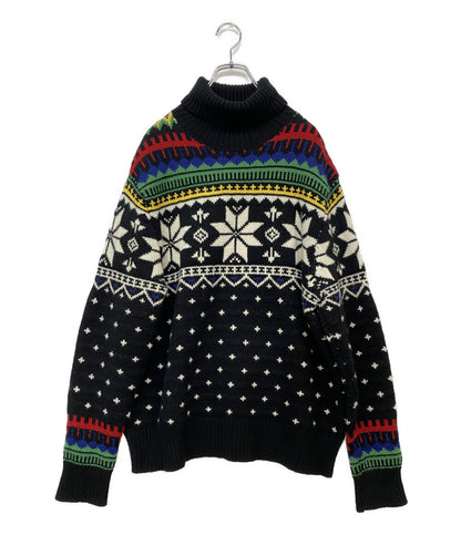 美品 POLO RALPH LAUREN ニット ノルディックニット タートルネック メンズ SIZE XL ポロ・ラルフローレン