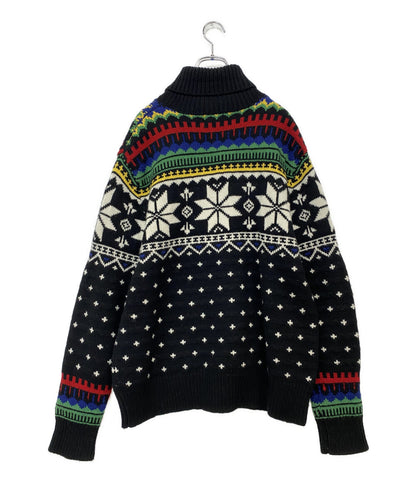 美品 POLO RALPH LAUREN ニット ノルディックニット タートルネック メンズ SIZE XL ポロ・ラルフローレン