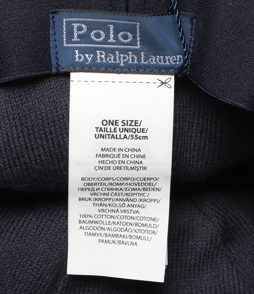 POLO RALPH LAUREN ケーブルニット ウールブレンド ボールキャップ ネイビー メンズ SIZE ONE ポロ・ラルフローレン