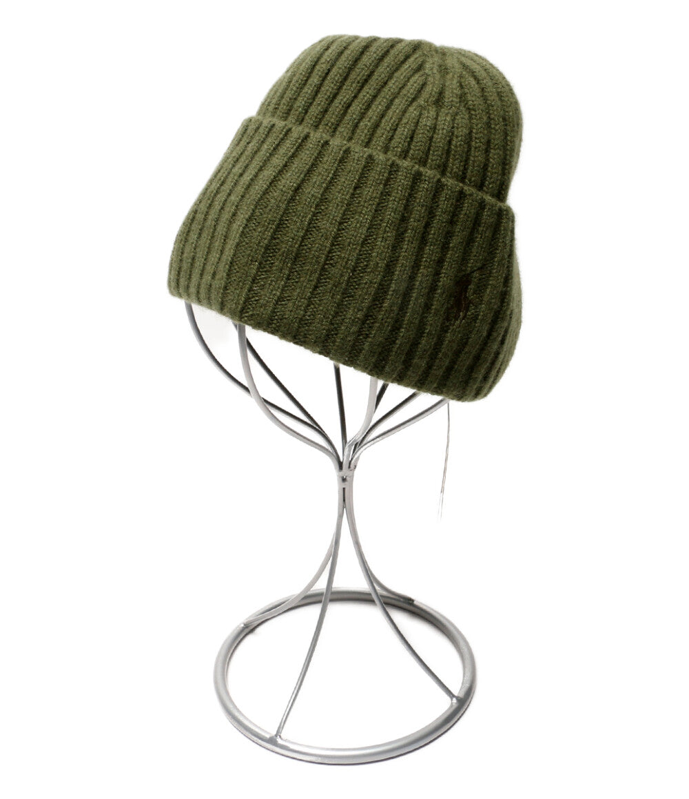 美品 POLO RALPH LAUREN ニット帽 ビーニー PC1333 グリーン メンズ SIZE ONE ポロ・ラルフローレン