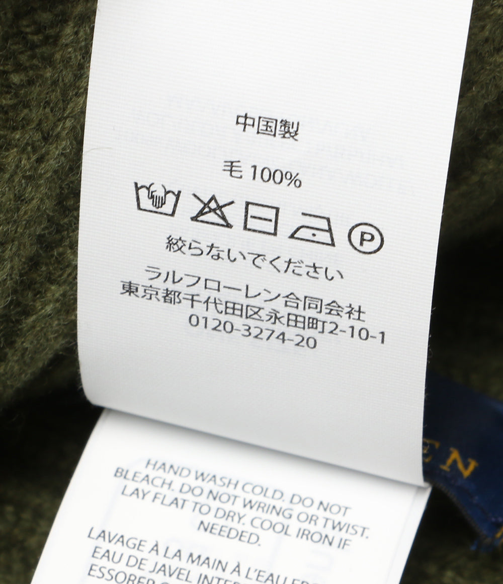 美品 POLO RALPH LAUREN ニット帽 ビーニー PC1333 グリーン メンズ SIZE ONE ポロ・ラルフローレン