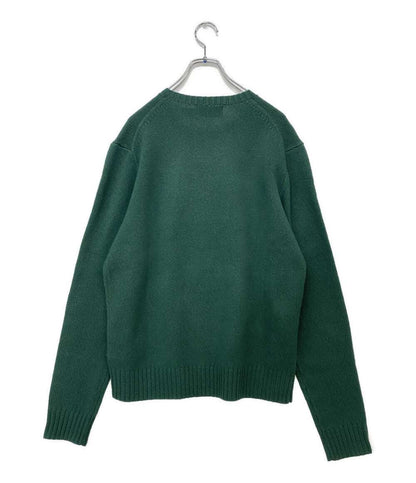美品 POLO RALPH LAUREN ニット Poloベアセーター グリーン ウール メンズ SIZE M ポロ・ラルフローレン