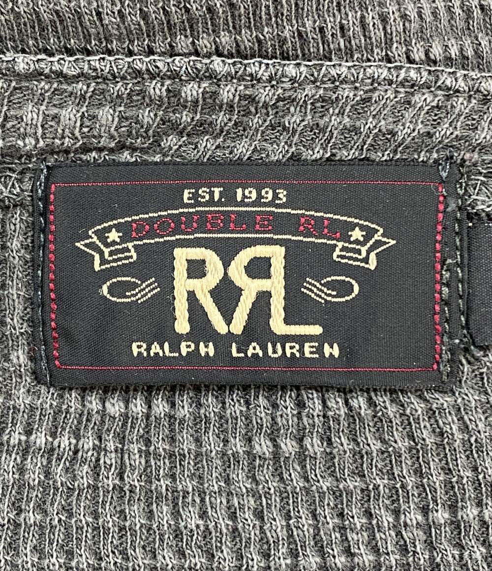 RRL RALPH LAUREN ダブルアール エル ラルフローレン 長袖Ｔシャツ サーマル ヘンリー ブラック メンズ SIZE L