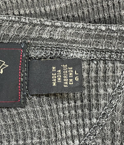 RRL RALPH LAUREN ダブルアール エル ラルフローレン 長袖Ｔシャツ サーマル ヘンリー ブラック メンズ SIZE L