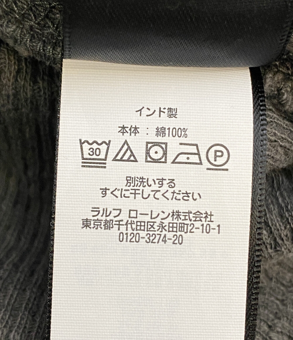 RRL RALPH LAUREN ダブルアール エル ラルフローレン 長袖Ｔシャツ サーマル ヘンリー ブラック メンズ SIZE L