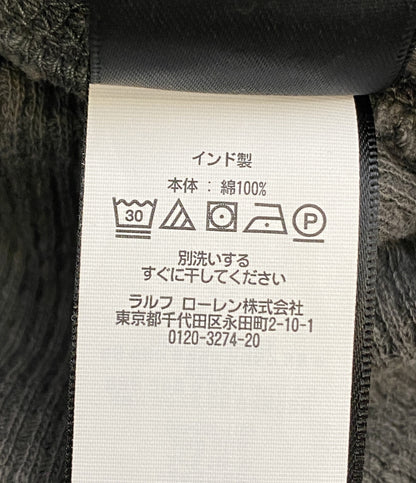 RRL RALPH LAUREN ダブルアール エル ラルフローレン 長袖Ｔシャツ サーマル ヘンリー ブラック メンズ SIZE L