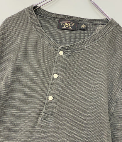 RRL RALPH LAUREN ダブルアール エル ラルフローレン 長袖Ｔシャツ サーマル ヘンリー ブラック メンズ SIZE L