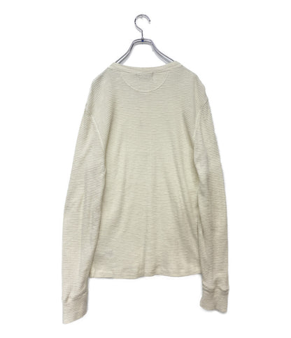 RRL RALPH LAUREN ダブルアール エル ラルフローレン 長袖Ｔシャツ サーマル ヘンリー ナチュラル メンズ SIZE L