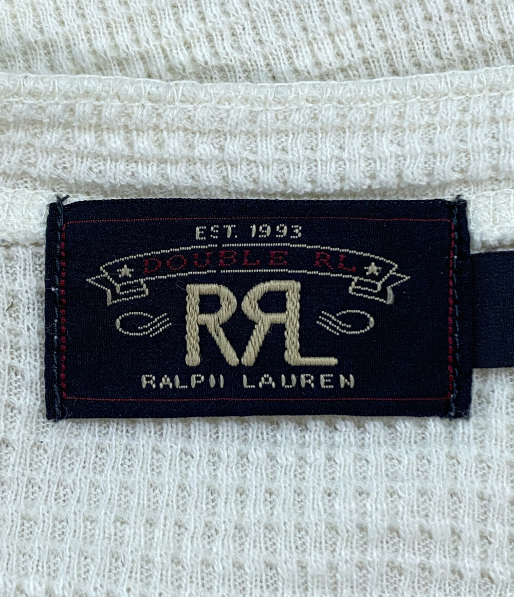 RRL RALPH LAUREN ダブルアール エル ラルフローレン 長袖Ｔシャツ サーマル ヘンリー ナチュラル メンズ SIZE L