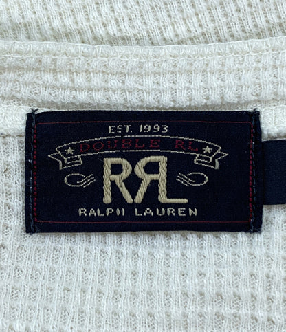 RRL RALPH LAUREN ダブルアール エル ラルフローレン 長袖Ｔシャツ サーマル ヘンリー ナチュラル メンズ SIZE L
