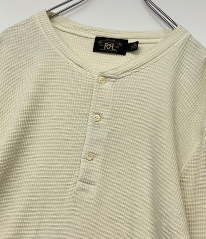 RRL RALPH LAUREN ダブルアール エル ラルフローレン 長袖Ｔシャツ サーマル ヘンリー ナチュラル メンズ SIZE L