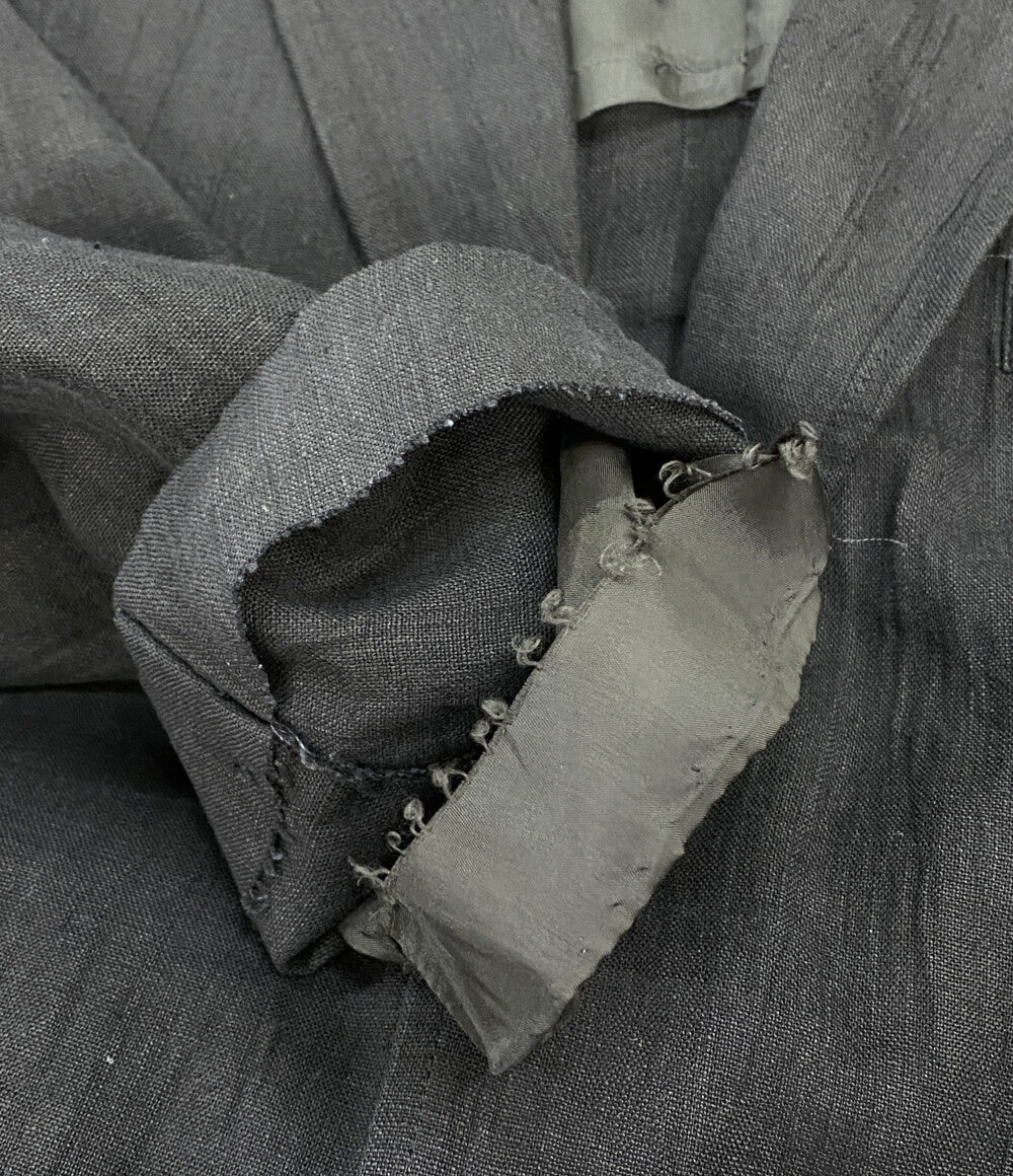 TRICOT COMME des GARCONS テーラードジャケット リネン TJ-110330 レディース SIZE - トリココムデギャルソン