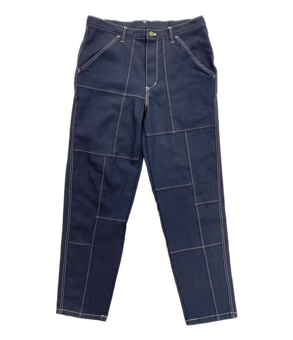 COMME des GARCONS SHIRT パンツ パッチワーク ポリエステル ネイビー W24131 メンズ SIZE M コムデギャルソンシャツ