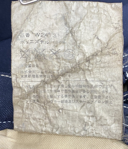 COMME des GARCONS SHIRT パンツ パッチワーク ポリエステル ネイビー W24131 メンズ SIZE M コムデギャルソンシャツ