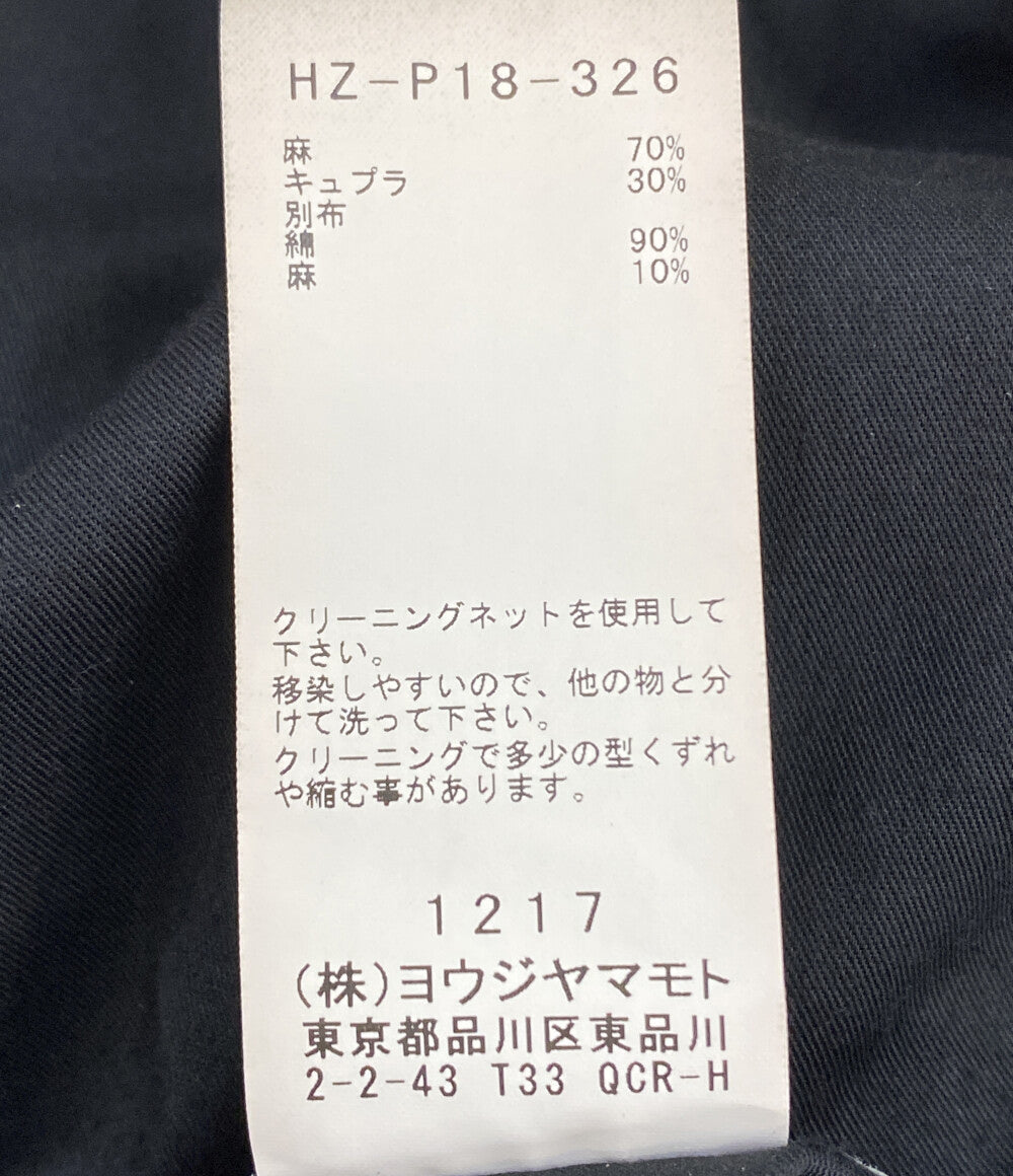 YOHJI YAMAMOTO POUR HOMME サイドボタンリネンパンツ 23SS メンズ