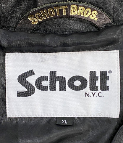 SCHOTT × BEAUTY&YOUTH UNITED ARROWS ビューティー&ユース ユナイテッドアローズ レザージャケット RTH COACH メンズ SIZE XL ショット