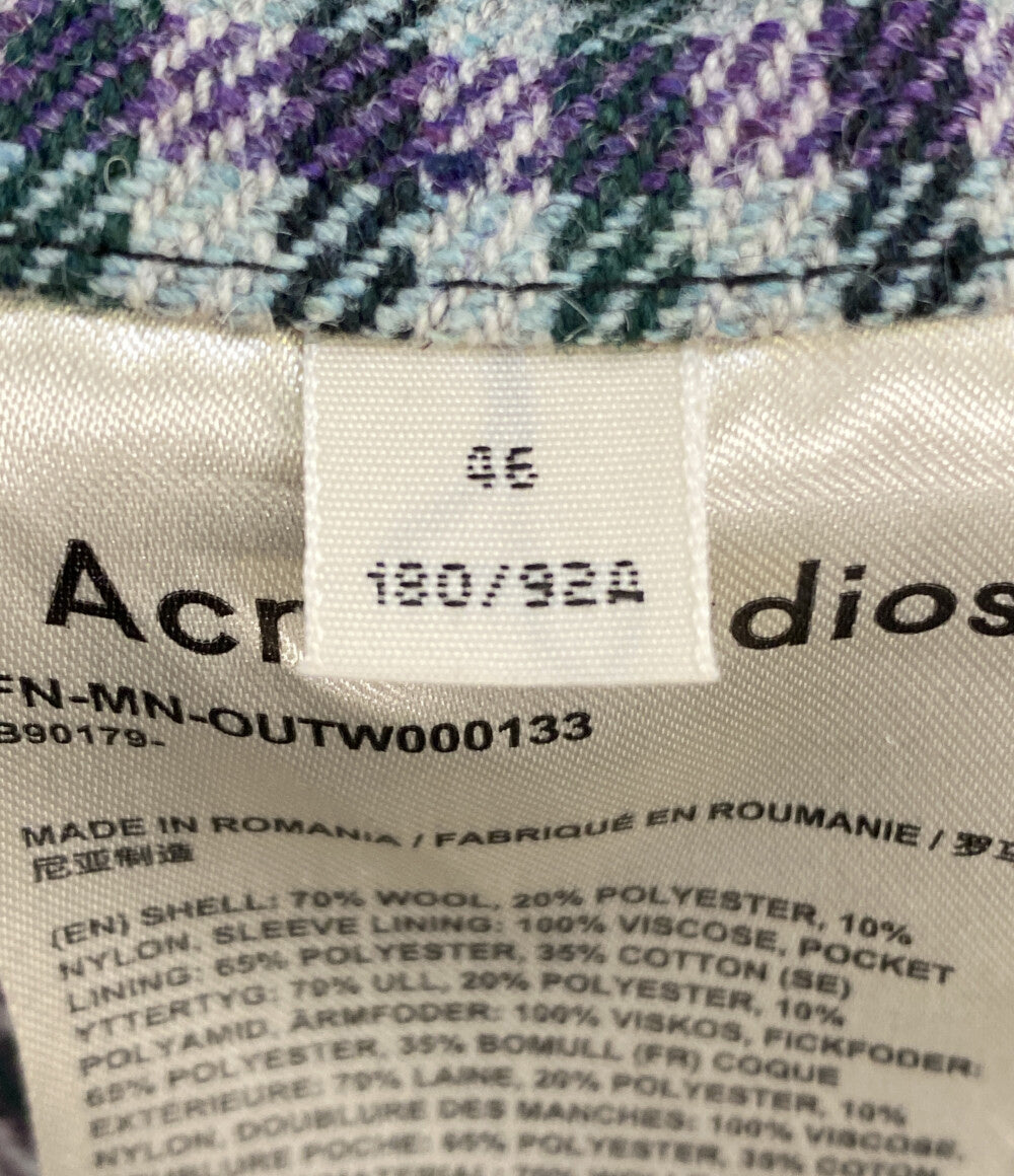 美品 ACNE STUDIOS ステンカラーコート ウール 2019AW FN-MN-OUTW00013 メンズ SIZE 46 アクネストゥディオズ