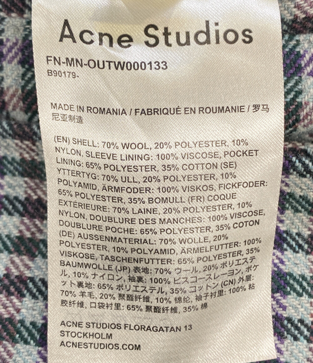 美品 ACNE STUDIOS ステンカラーコート ウール 2019AW FN-MN-OUTW00013 メンズ SIZE 46 アクネストゥディオズ