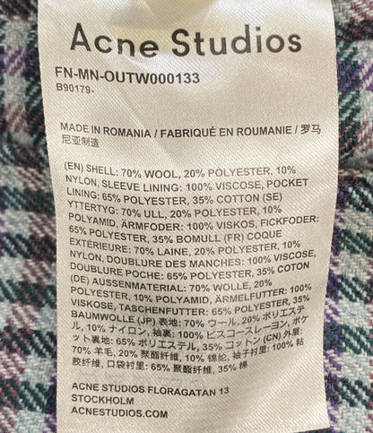 美品 ACNE STUDIOS ステンカラーコート ウール 2019AW FN-MN-OUTW00013 メンズ SIZE 46 アクネストゥディオズ