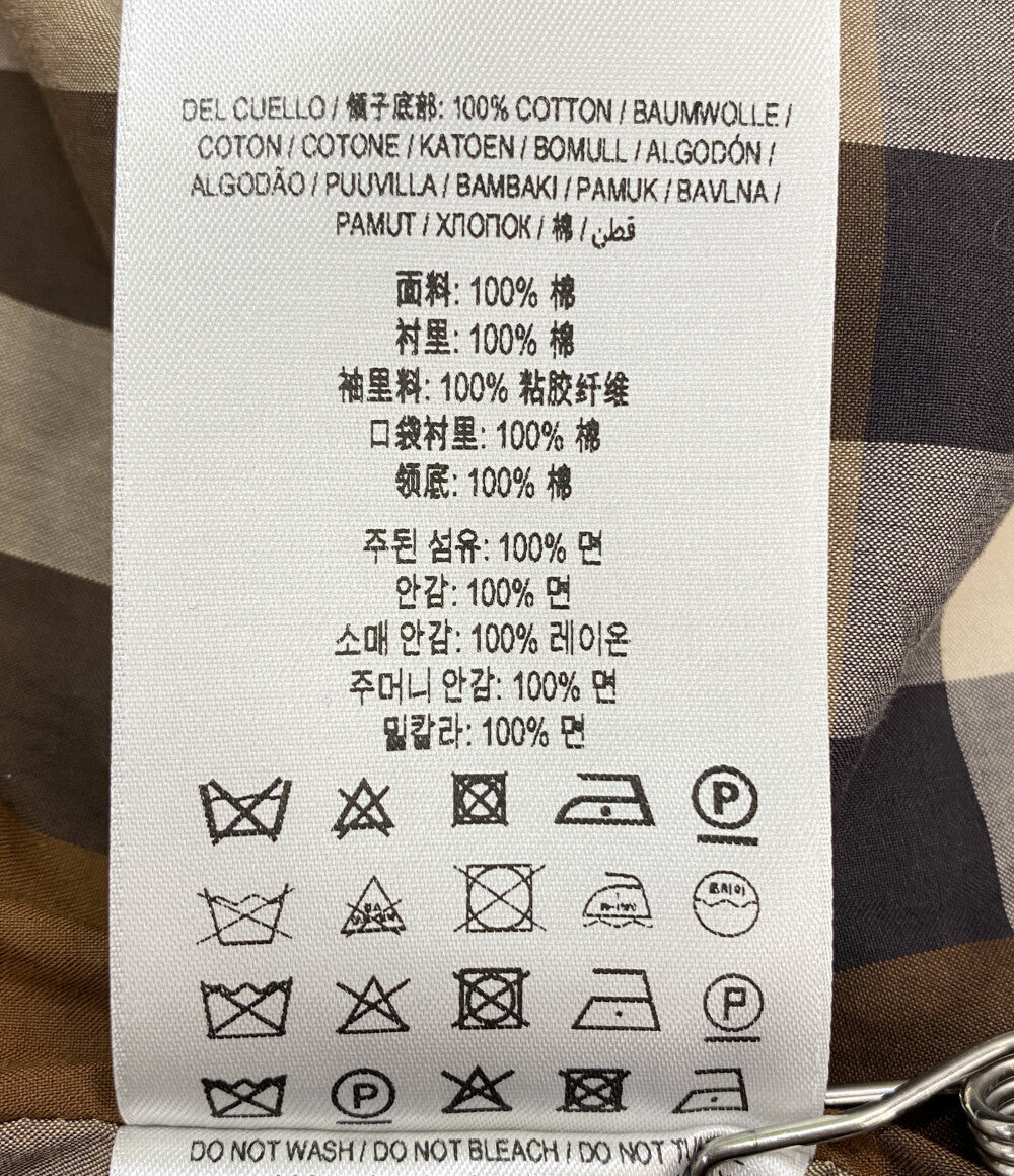 新品未使用/BURBERRY .LONDON わんこコートタイプ洋服 Lサイズ BURBERRY London トレンチコート ブラウン ALAMBSRLDUR 8065199