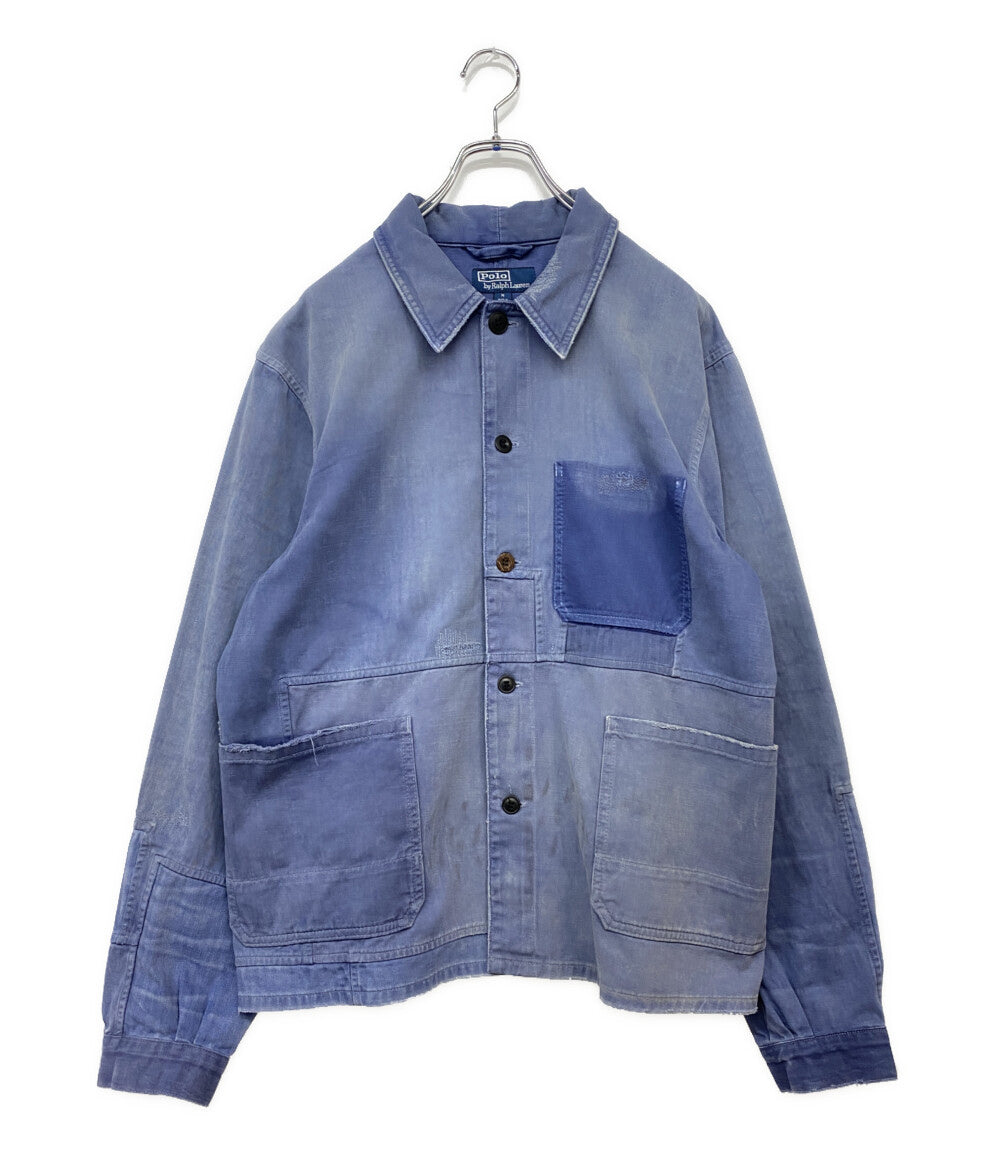 POLO RALPH LAUREN カバーオール ユーロ パッチワーク ユーティリティー ダメージ加工 メンズ SIZE M ポロ・ラルフローレン