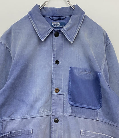 POLO RALPH LAUREN カバーオール ユーロ パッチワーク ユーティリティー ダメージ加工 メンズ SIZE M ポロ・ラルフローレン