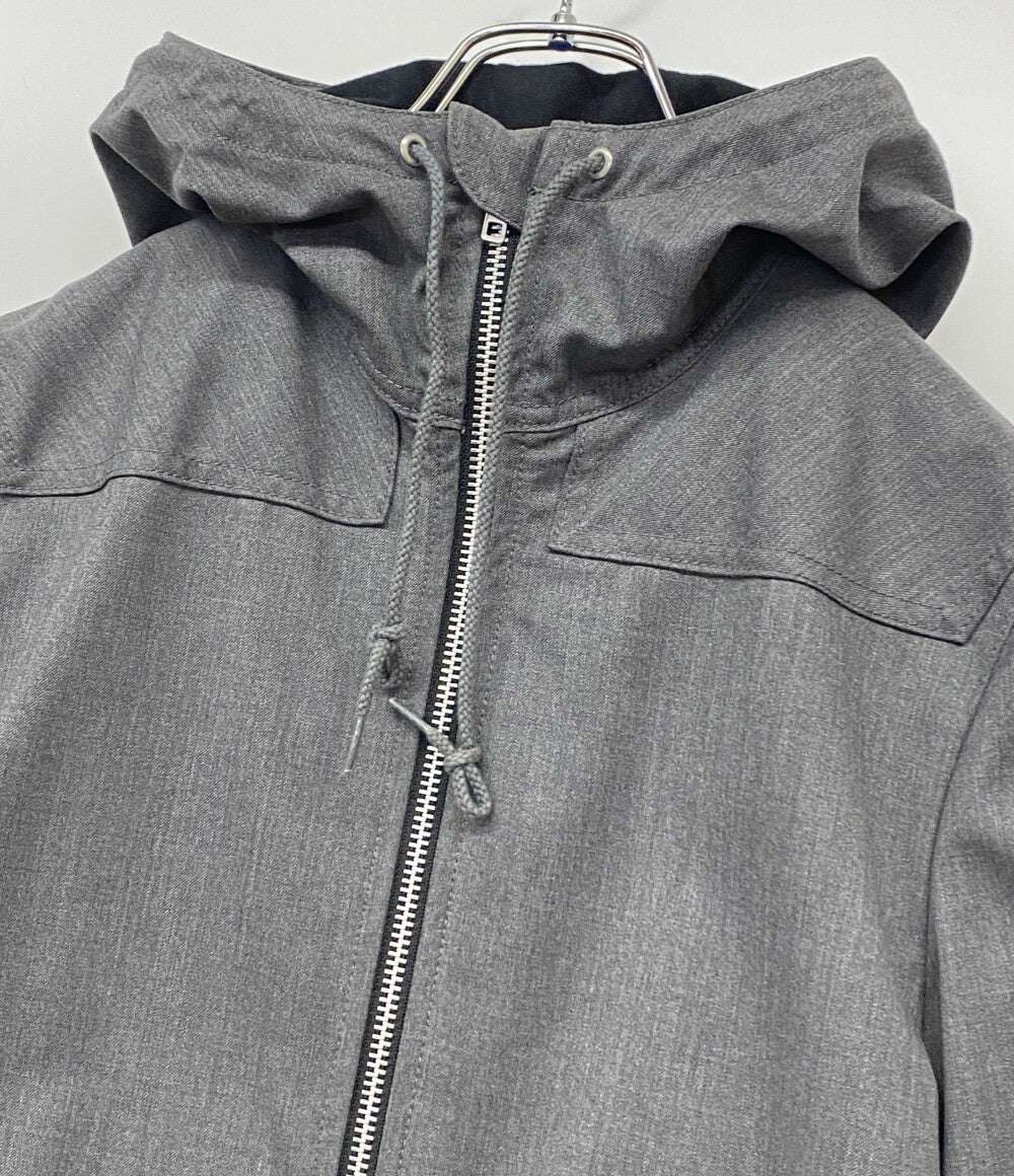 COMME des GARCONS HOMME フードジャケット HF-J043 AD2010 WINDSTOPPER ウール グレー HF-J043 メンズ SIZE XS コムデギャルソンオム