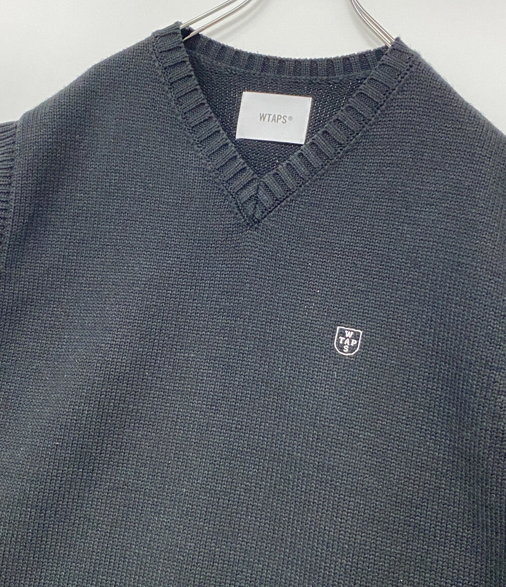 WTAPS ベスト 22AW DITCH VEST ACRYLIC BLK 222MADT-KNM01 メンズ SIZE 04 ダブルタップス