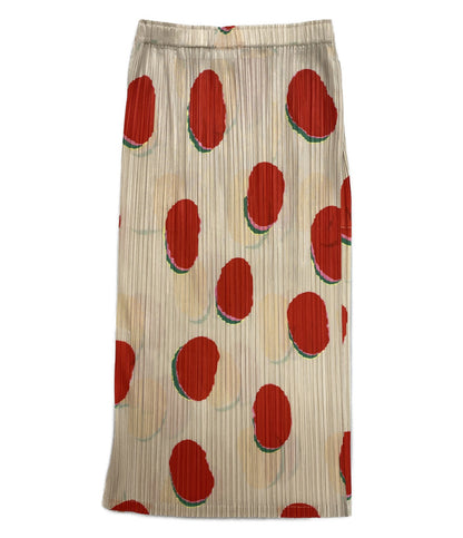 PLEATS PLEASE スカート BEAN DOTS 総柄 24ss PP41JG675 レディース SIZE 3 プリーツプリーズ