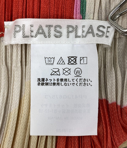 PLEATS PLEASE スカート BEAN DOTS 総柄 24ss PP41JG675 レディース SIZE 3 プリーツプリーズ