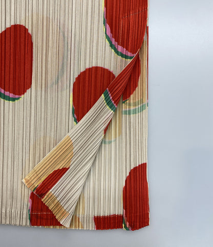 PLEATS PLEASE スカート BEAN DOTS 総柄 24ss PP41JG675 レディース SIZE 3 プリーツプリーズ