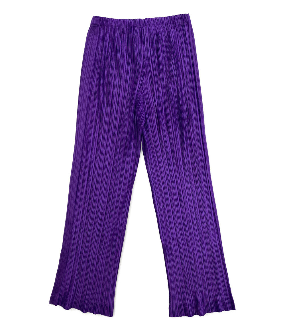 プリーツプリーズ／パンツ PLEATS PLEASE プリーツパンツ パープル 09aw PP93-JF691 レディース