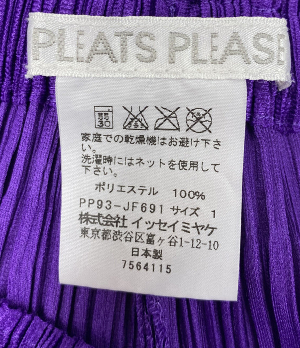 PLEATS PLEASE プリーツパンツ パープル 09aw PP93-JF691 レディース SIZE 1 プリーツプリーズ
